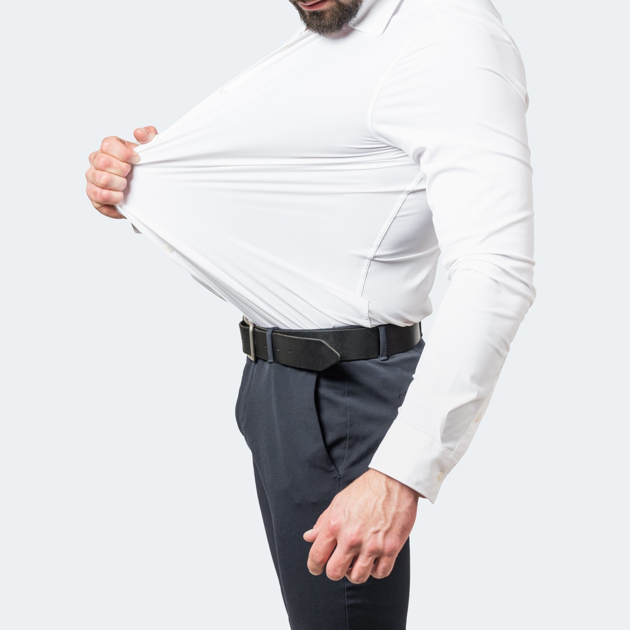 Rodrigo | Camisa Slim Fit de Manga Larga Hombre Stretch Cuello Clásico