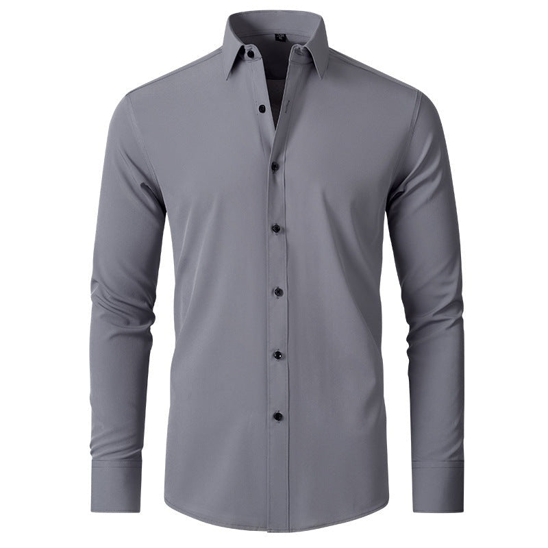 Rodrigo | Camisa Slim Fit de Manga Larga Hombre Stretch Cuello Clásico