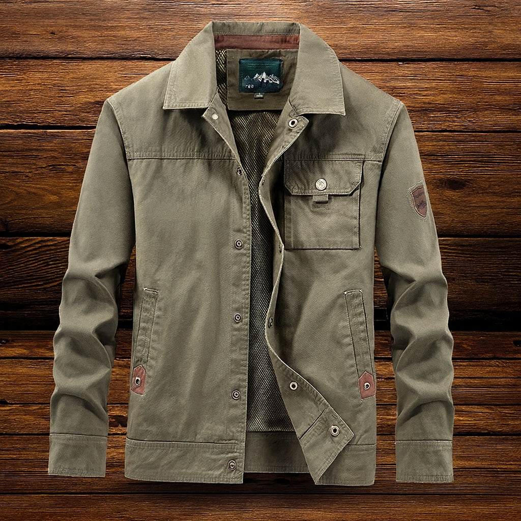Rodrigo | Chaqueta Militar Hombre de Algodón Utilitaria Multipocket