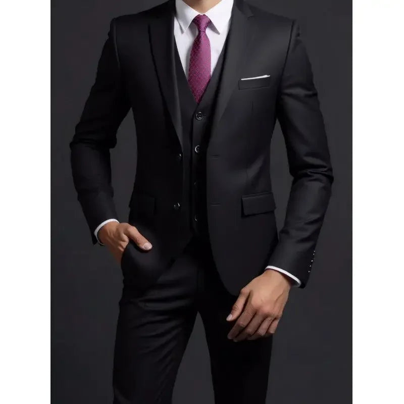 Rodrigo | Traje de Novio de Tres Piezas Slim Fit Hombre con Chaleco