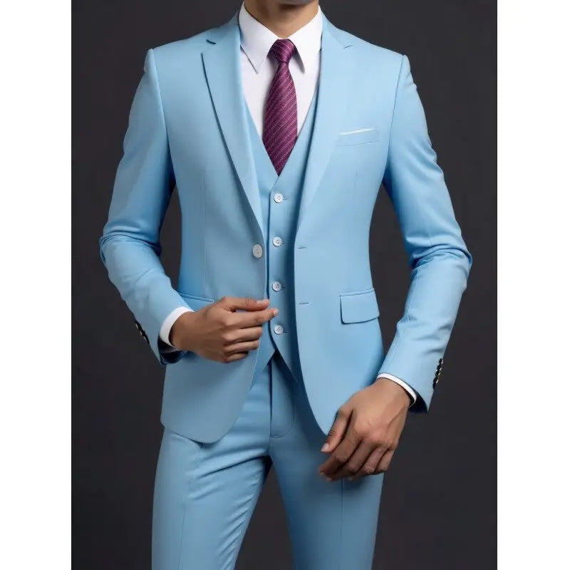 Rodrigo | Traje de Novio de Tres Piezas Slim Fit Hombre con Chaleco