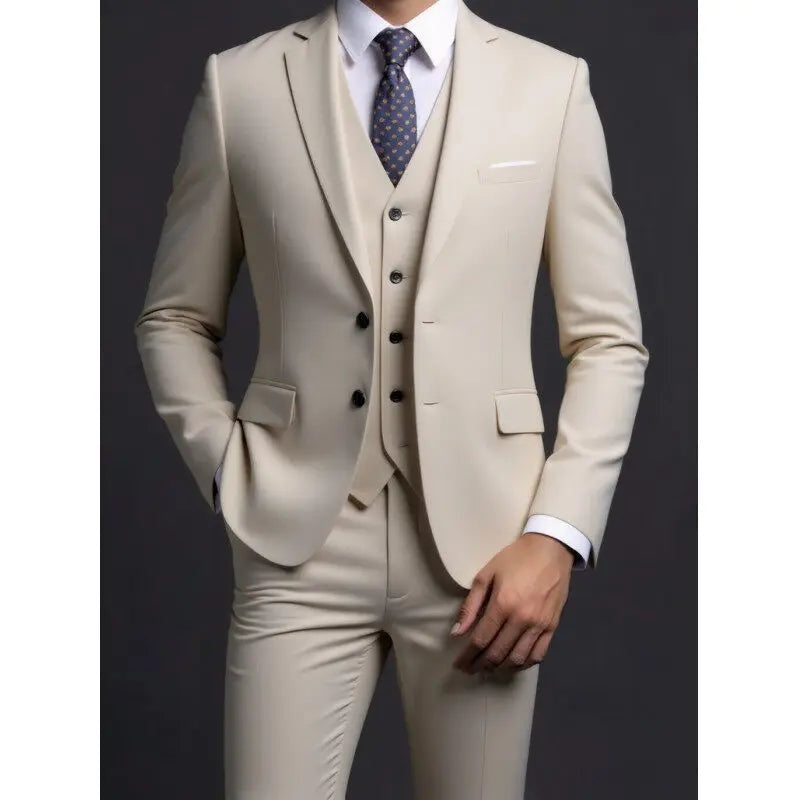 Rodrigo | Traje de Novio de Tres Piezas Slim Fit Hombre con Chaleco
