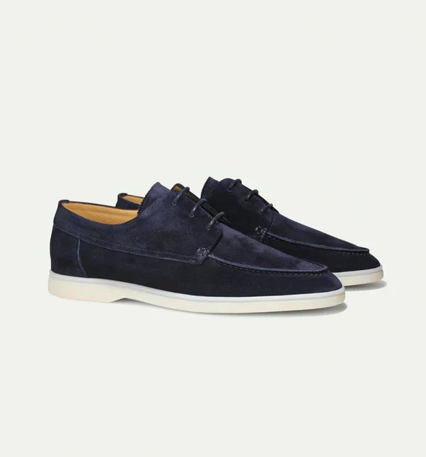 Rodrigo | Zapatos de Ante con Cordones Hombre Suela Blanca
