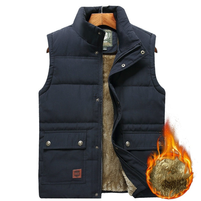 Rubén | Chaleco Acolchado Térmico Hombre Forro Interior Cuello Alto