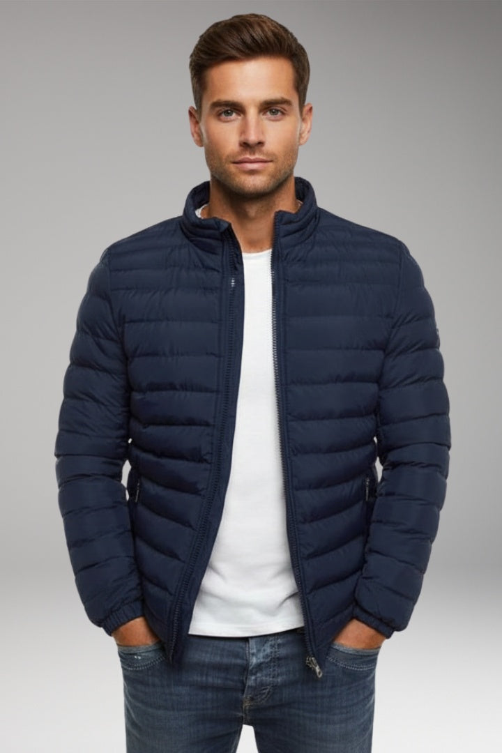 Rubén | Chaqueta Acolchada Ligera Hombre Cuello Alto Cremallera