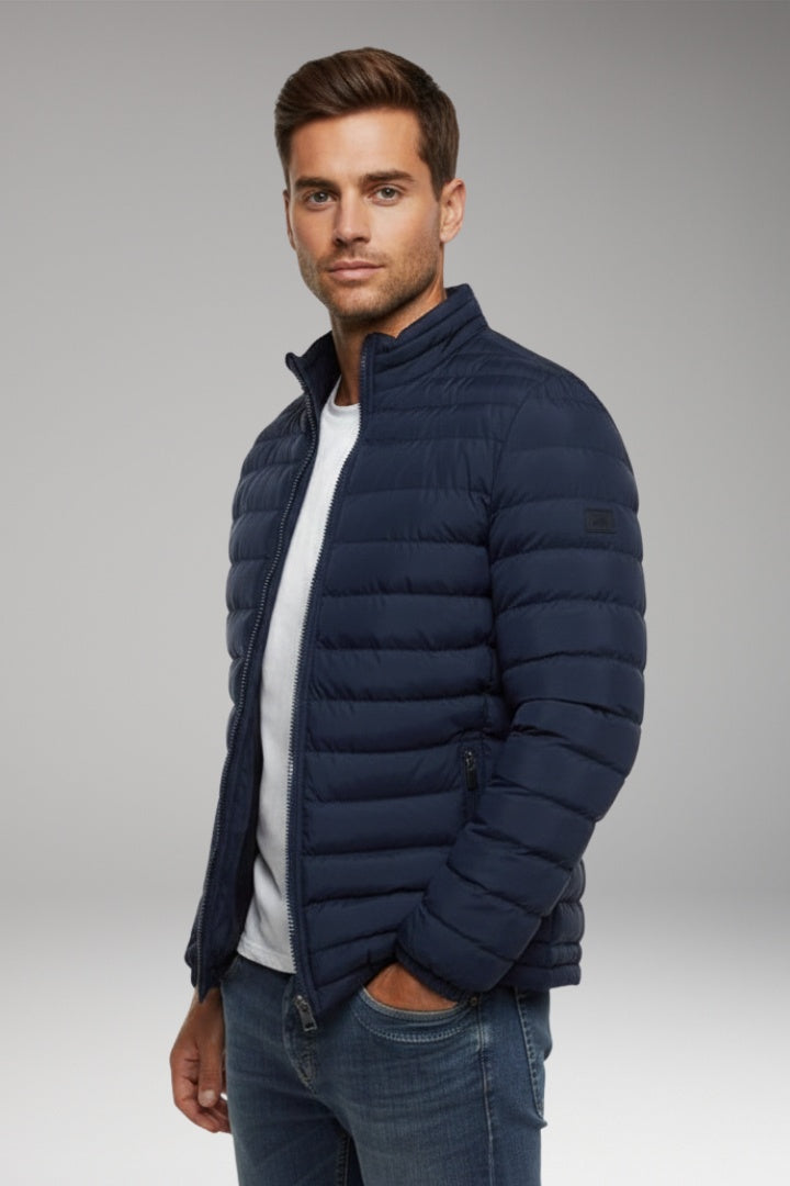 Rubén | Chaqueta Acolchada Ligera Hombre Cuello Alto Cremallera