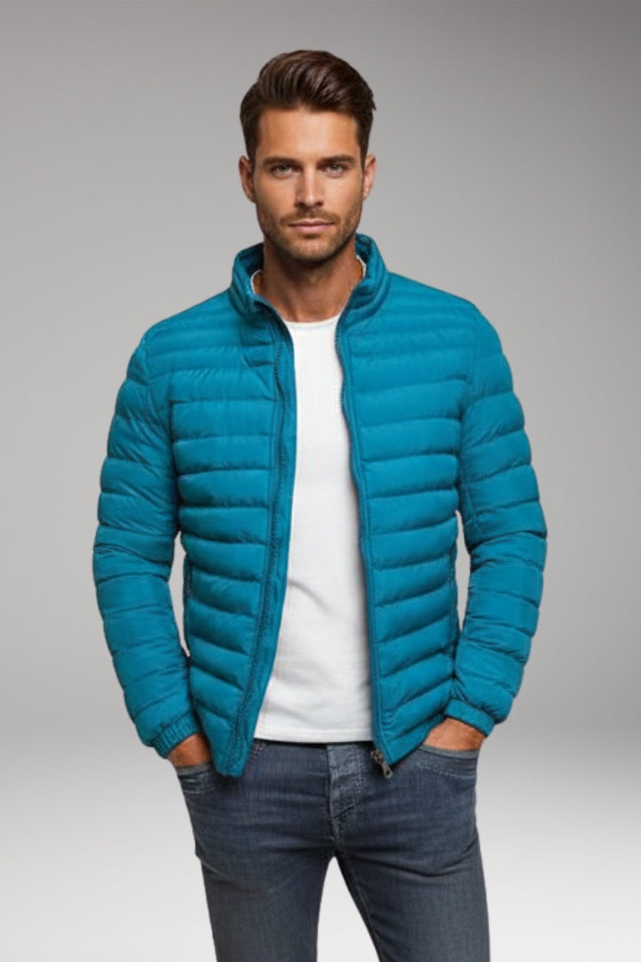 Rubén | Chaqueta Acolchada Ligera Hombre Cuello Alto Cremallera