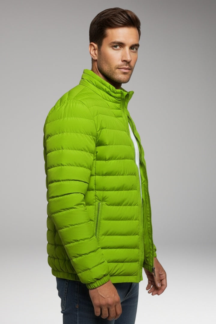 Rubén | Chaqueta Acolchada Ligera Hombre Cuello Alto Cremallera