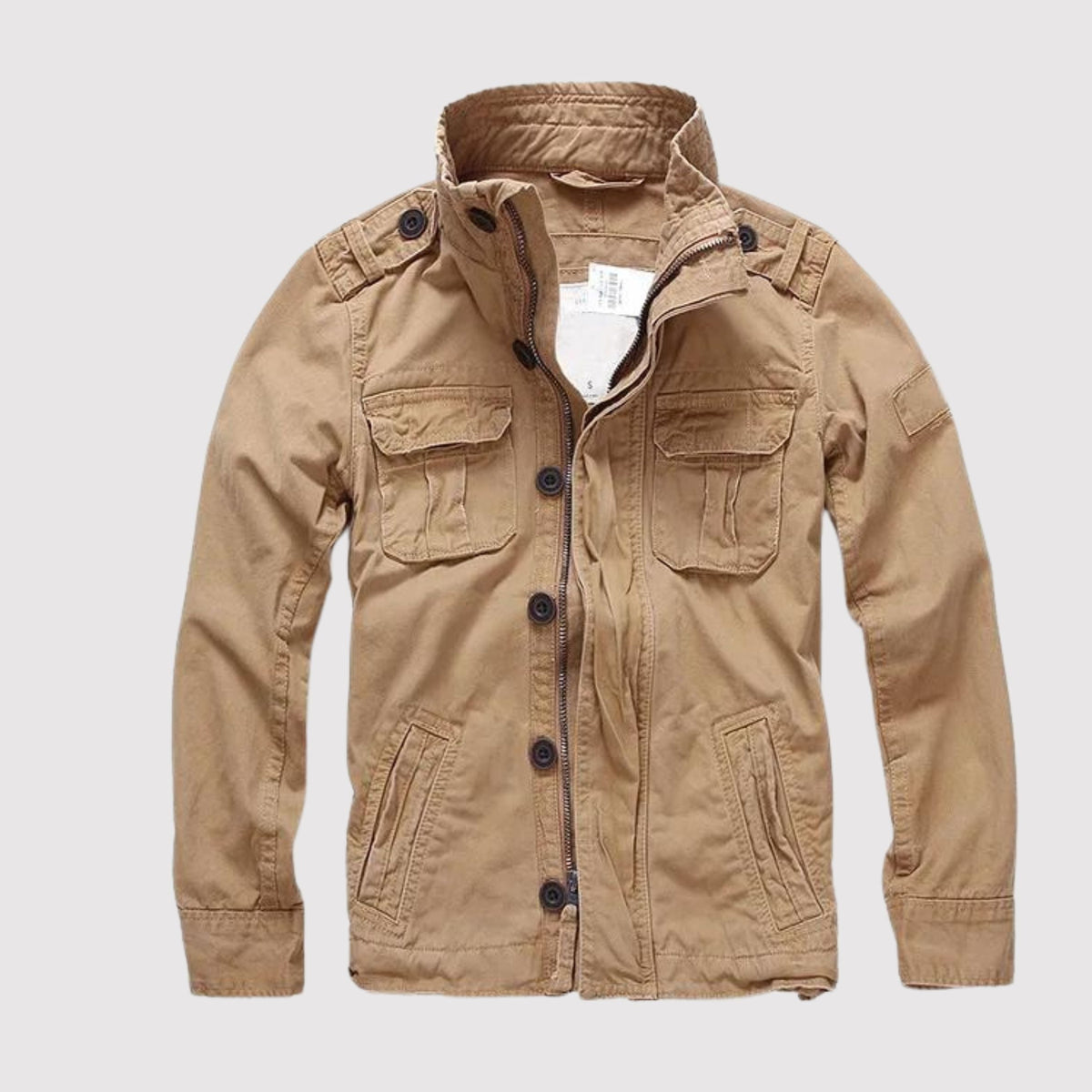 Rubén | Chaqueta Militar Hombre Algodón Bolsillos Cargo