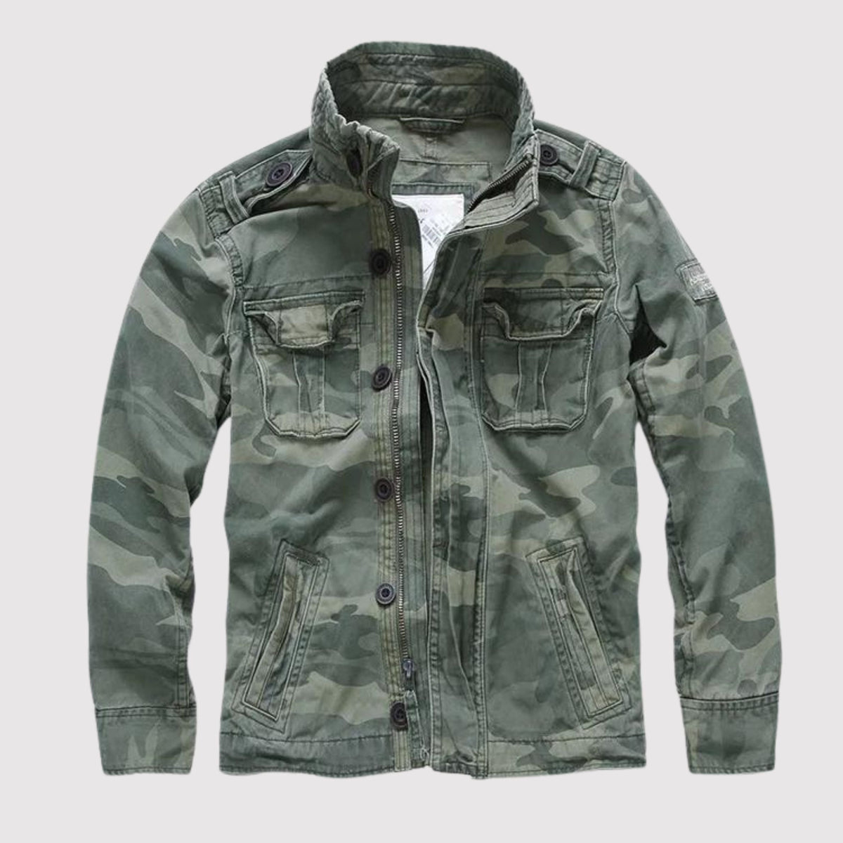 Rubén | Chaqueta Militar Hombre Algodón Bolsillos Cargo