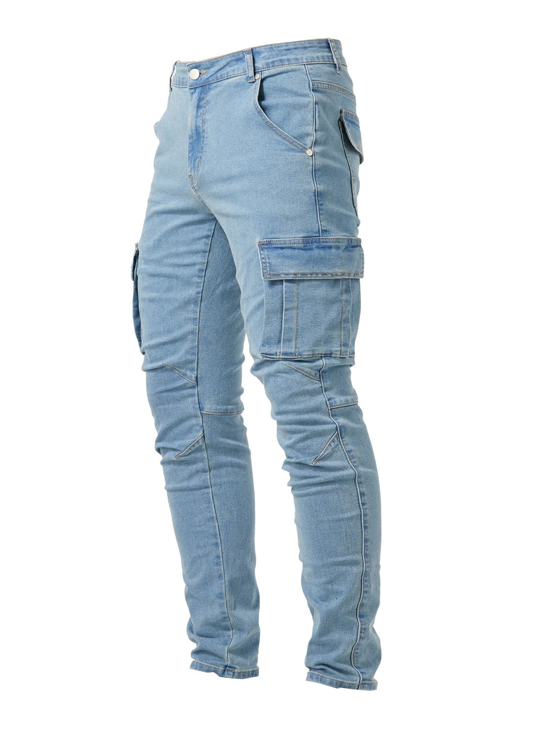 Rubén | Jeans Cargo Slim Hombre Bolsillos Laterales