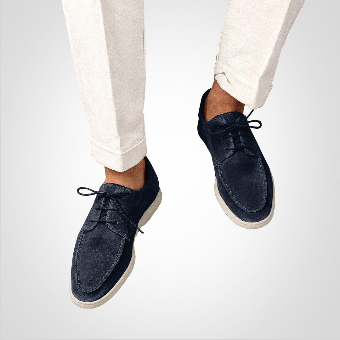 Rubén | Zapatos Derby de Ante Hombre Suela Plana