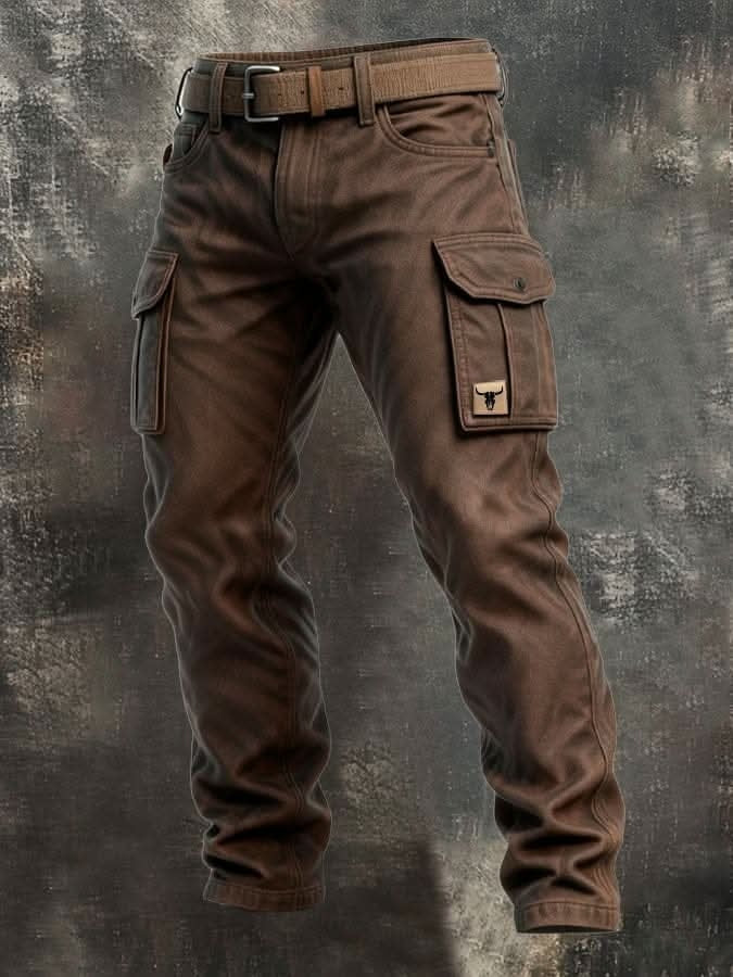 Salvador | Pantalón de Trabajo de Lona Hombre Cargo Multipocket