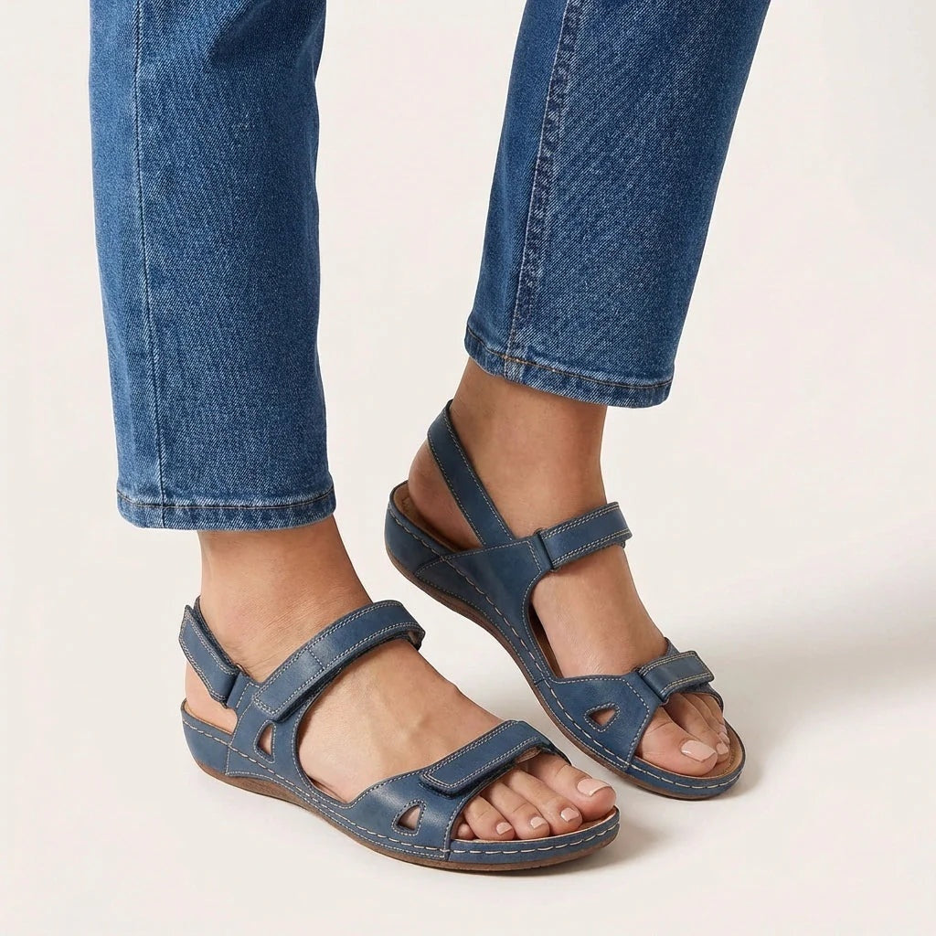 Sandalias Planas con Correas Ajustables Mujer