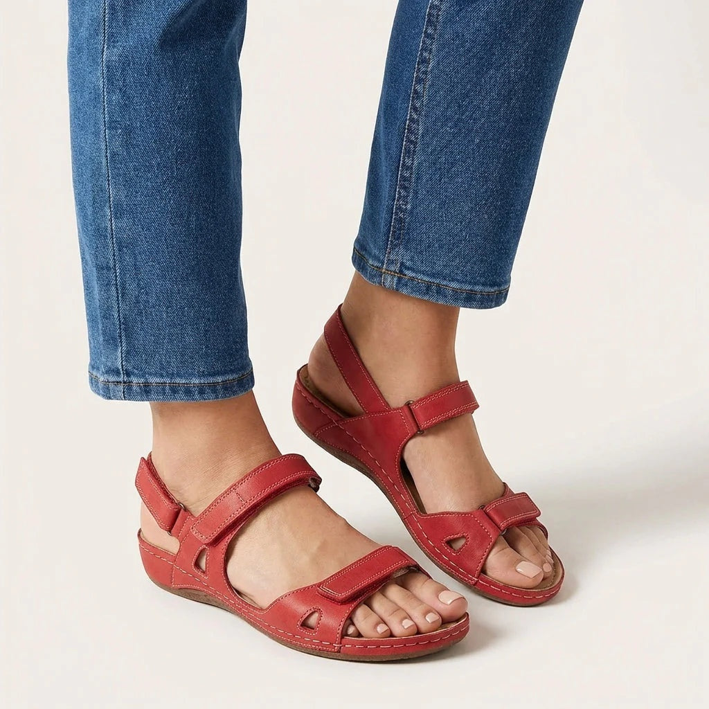 Sandalias Planas con Correas Ajustables Mujer