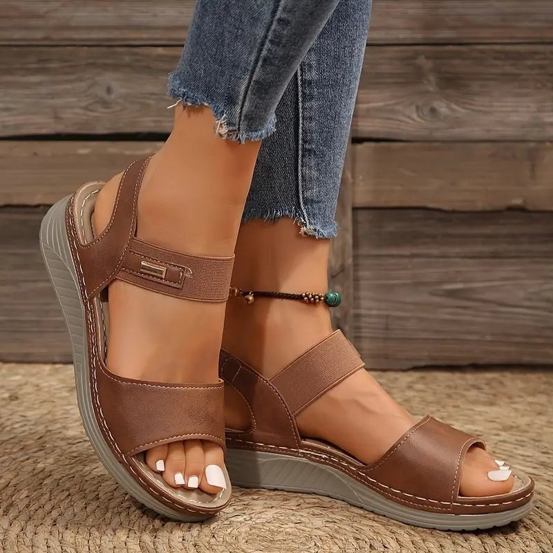 Sandalias Planas de Confort Mujer Tiras Ajustables