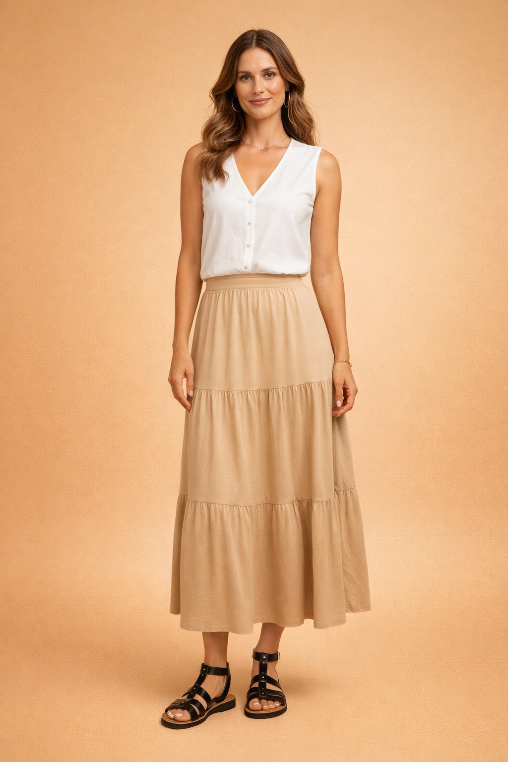 Sandalias Planas Romanas Mujer Hebilla Ajustable