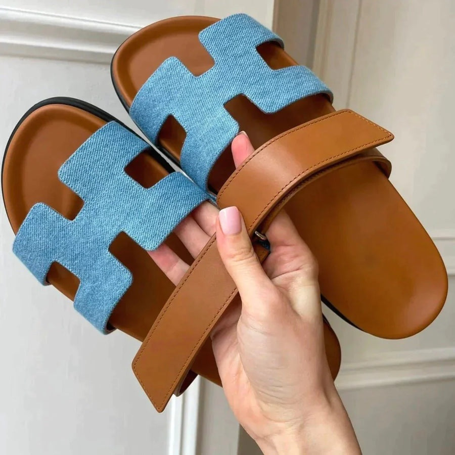 Sandalias Planas Verano Mujer Tiras Cruzadas