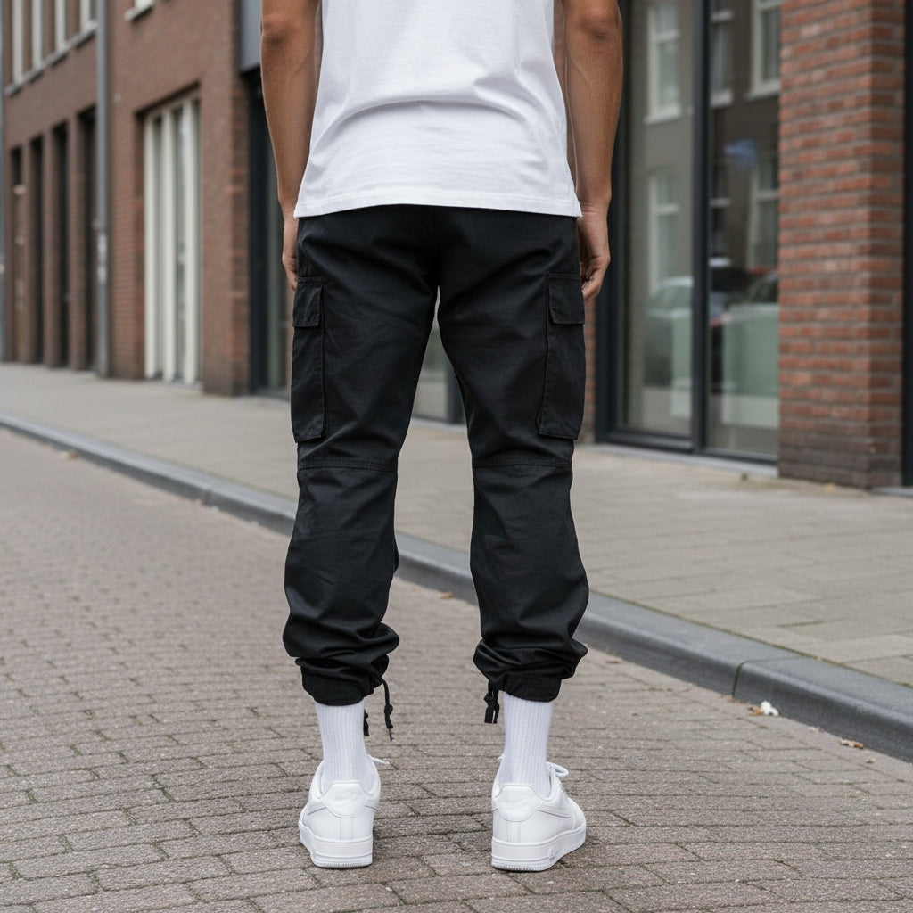 Sergio | Pantalón Cargo Ancho Hombre Bolsillos Laterales