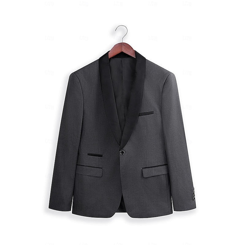Sergio | Traje de Novio Hombre Dos Piezas Solapa Satinada