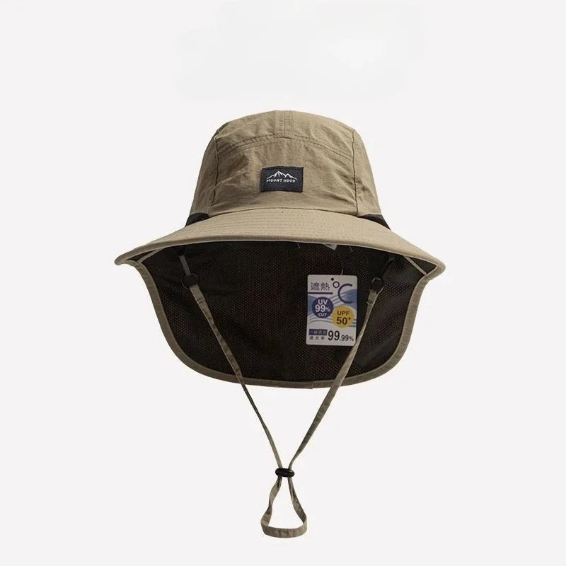 Sombrero de Ala Ancha con Protección Cuello Hombre