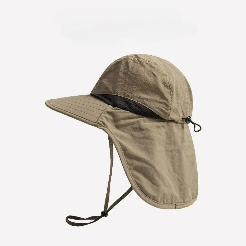 Sombrero de Ala Ancha con Protección Cuello Hombre