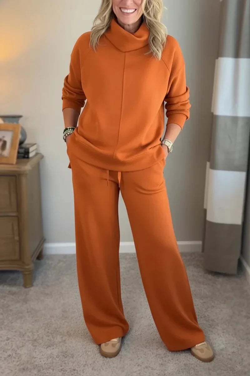 Sonia | Conjunto Chándal Deportivo Mujer Cuello Alto Pantalón Ancho