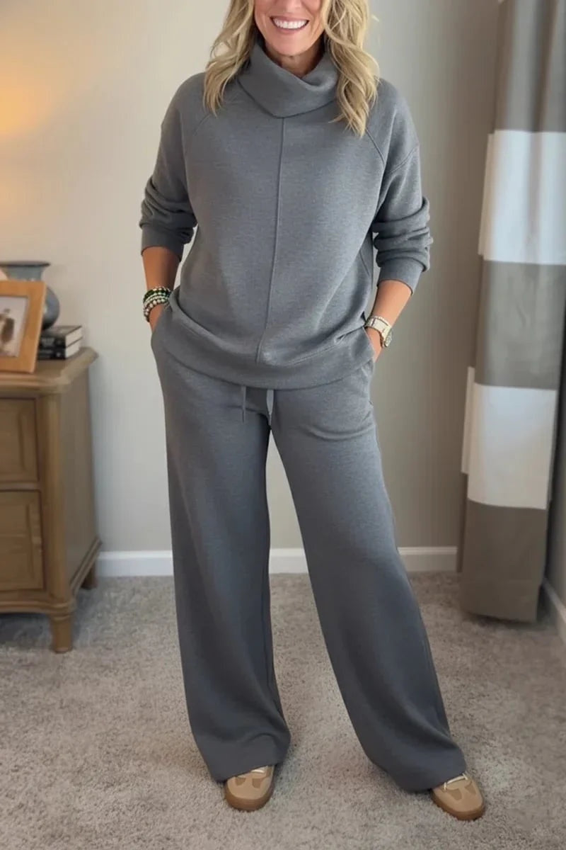 Sonia | Conjunto Chándal Deportivo Mujer Cuello Alto Pantalón Ancho