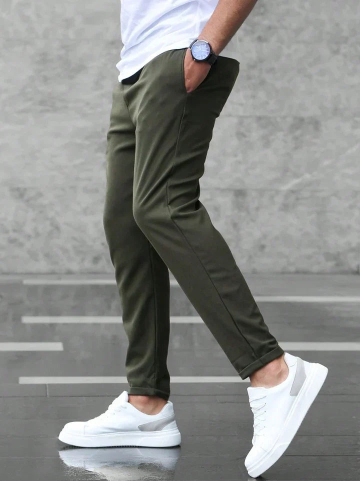 Tomás | Pantalón Chino de Algodón Elástico Hombre Corte Slim