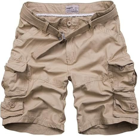 Tomás | Pantalón Corto Cargo Estampado Camuflaje Hombre Múltiples Bolsillos