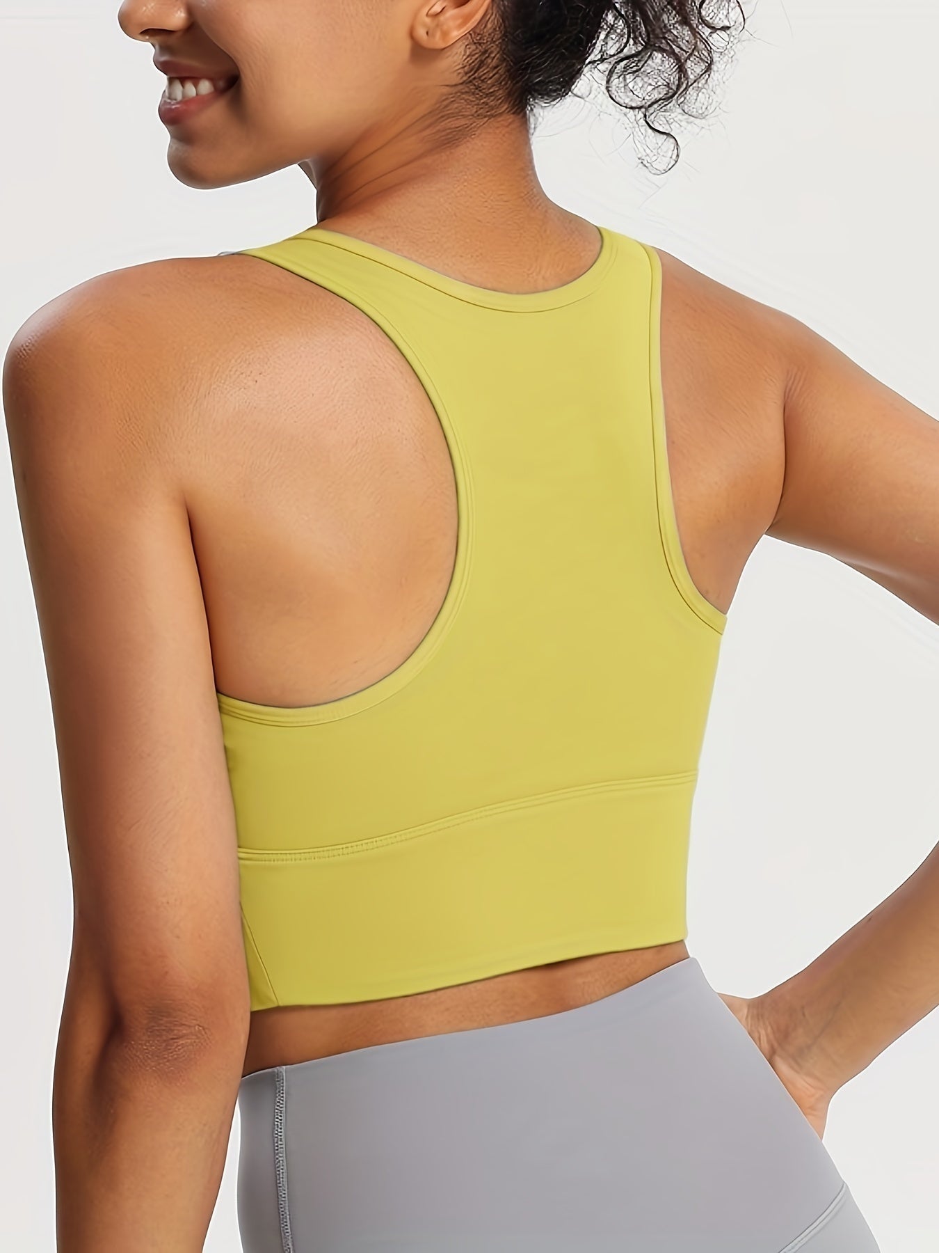 Top Deportivo de Soporte Alto Mujer Sin Mangas