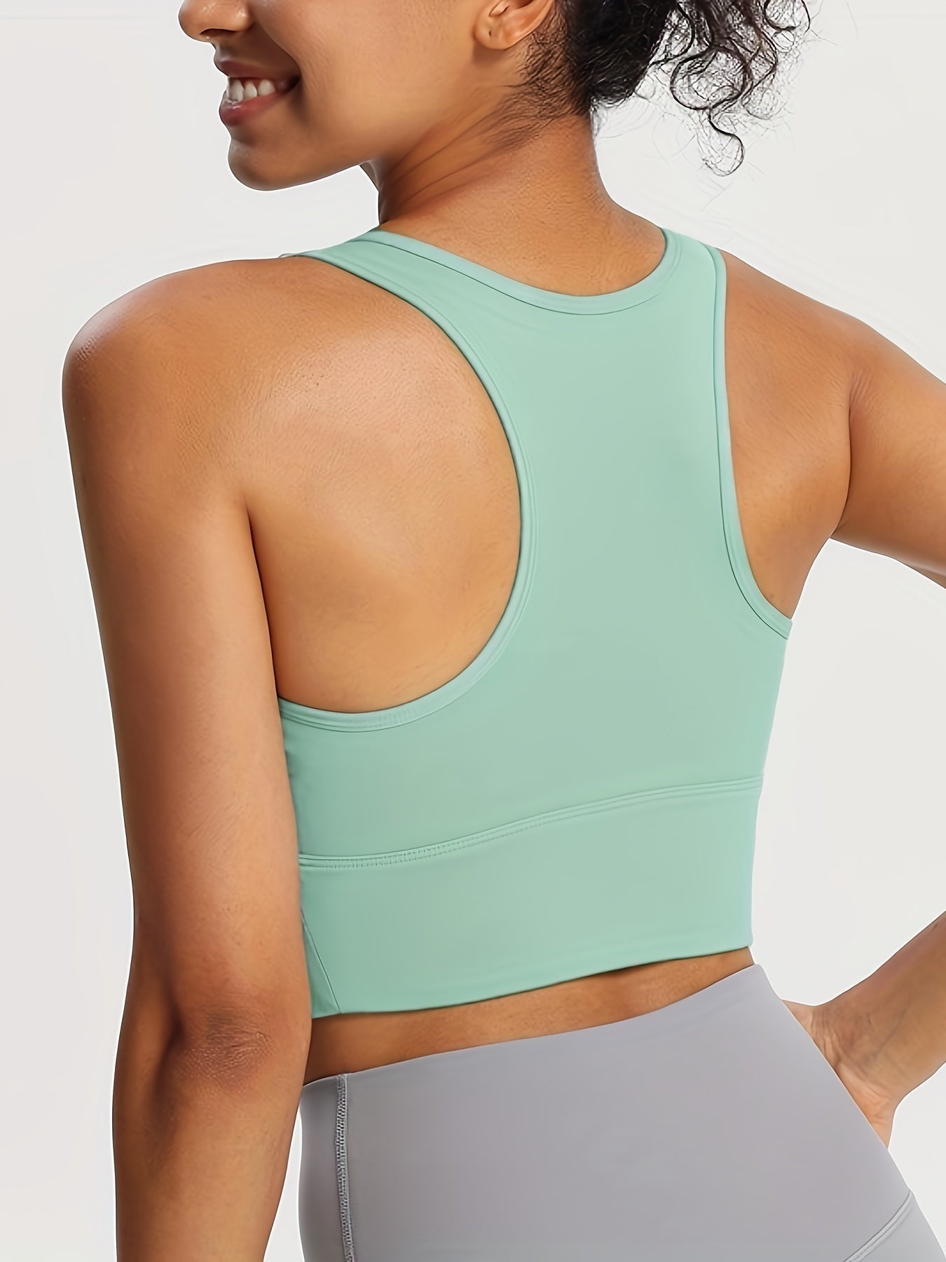 Top Deportivo de Soporte Alto Mujer Sin Mangas