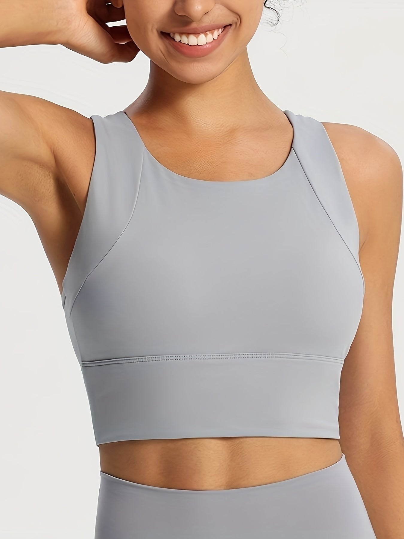 Top Deportivo de Soporte Alto Mujer Sin Mangas