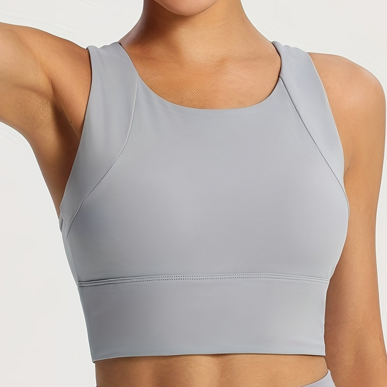 Top Deportivo de Soporte Alto Mujer Sin Mangas
