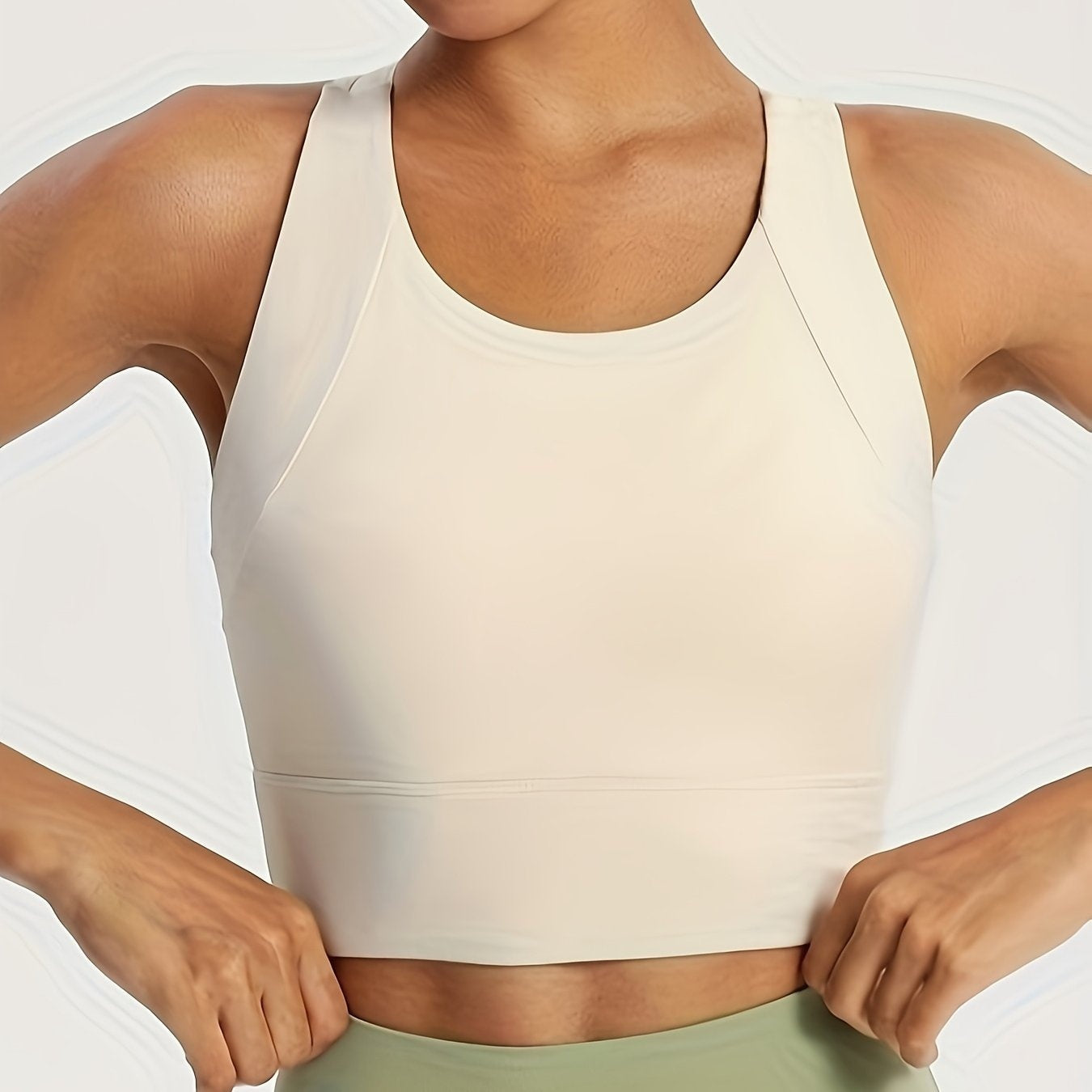 Top Deportivo de Soporte Alto Mujer Sin Mangas