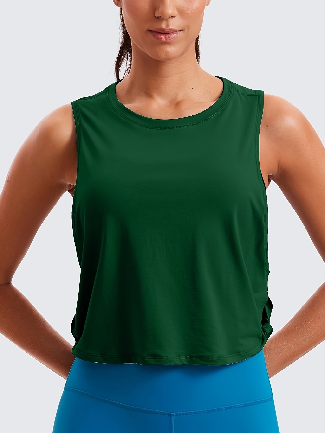 Top Deportivo Sin Mangas Mujer Cuello Redondo