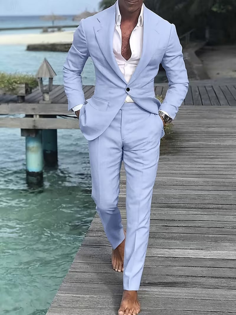 Traje de Dos Piezas Slim Fit Hombre