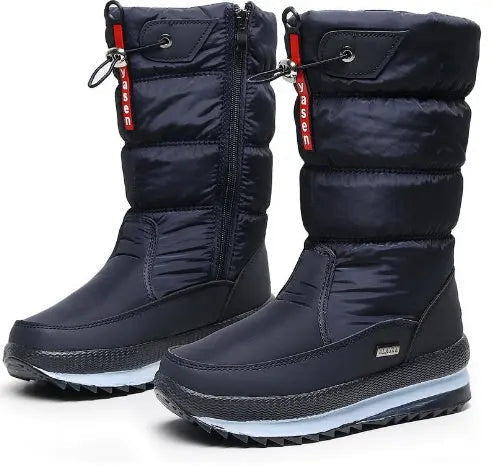 Uxía | Botas Impermeables de Nieve Mujer Acolchadas Suela Plana