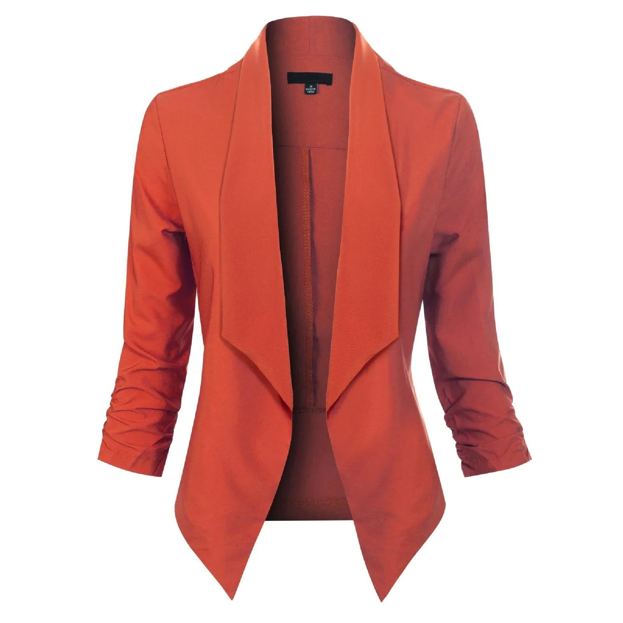 Uxía | Chaqueta Americana Abierta Mujer Manga 3/4 Fruncida