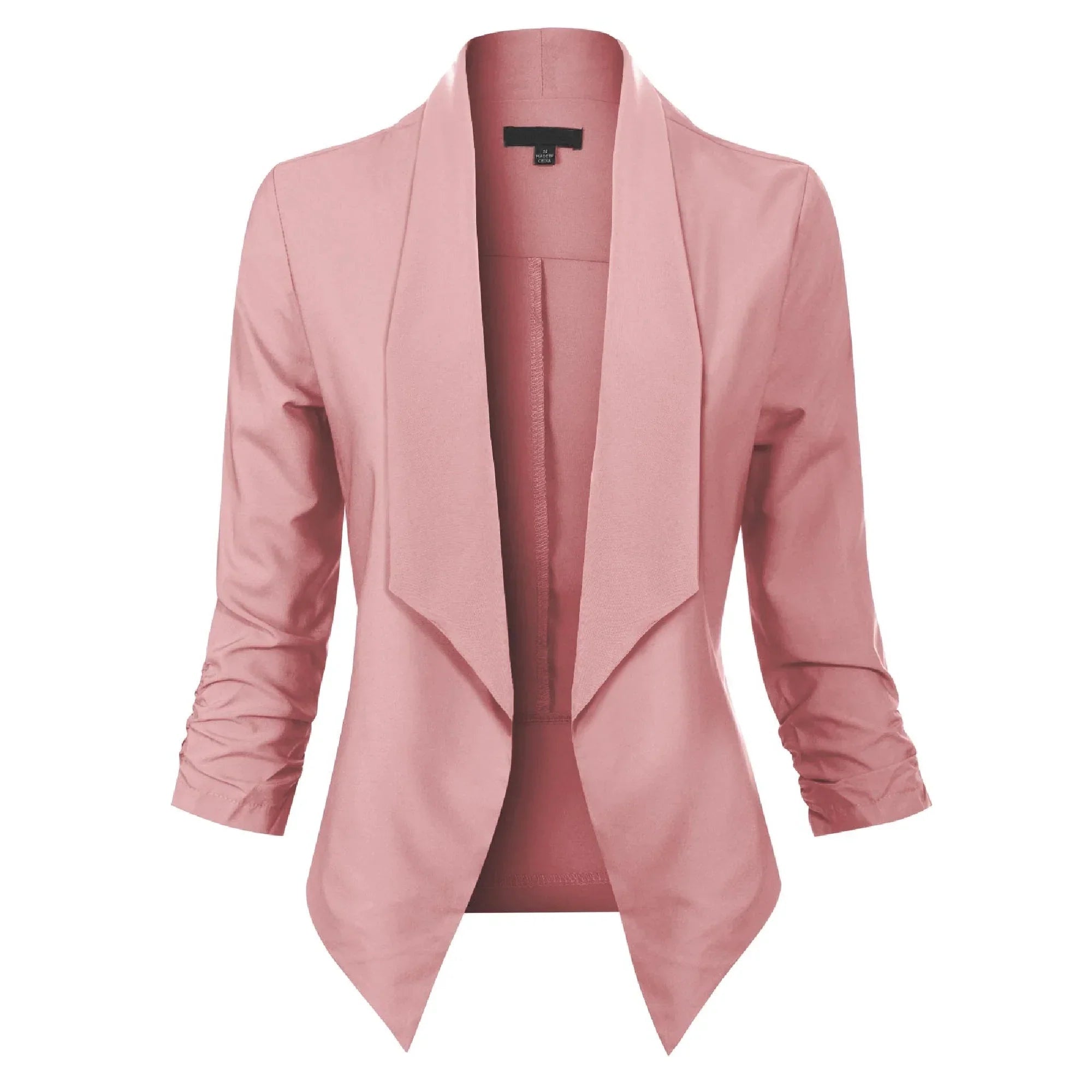 Uxía | Chaqueta Americana Abierta Mujer Manga 3/4 Fruncida
