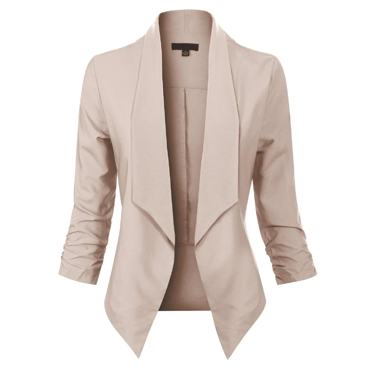 Uxía | Chaqueta Americana Abierta Mujer Manga 3/4 Fruncida