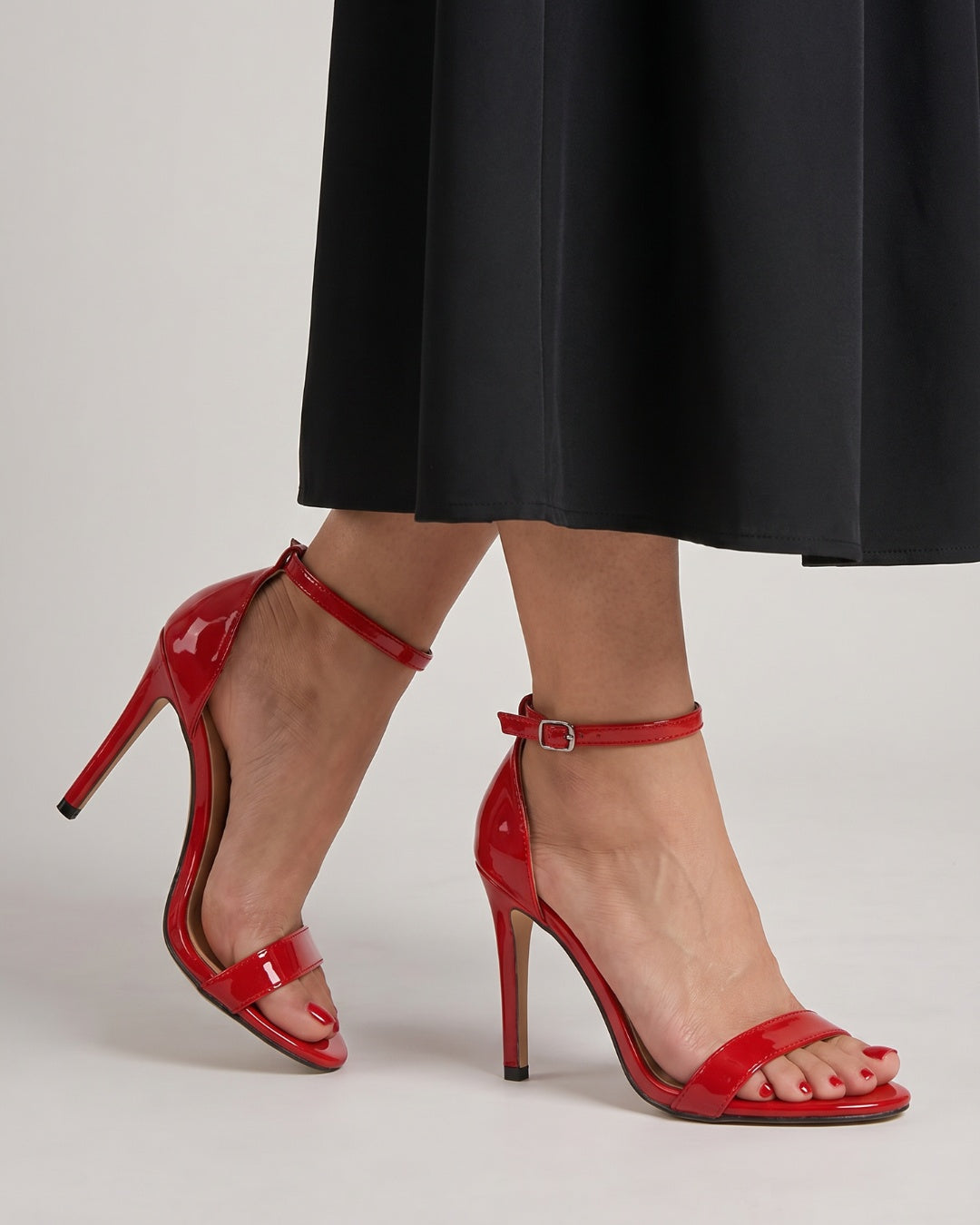Valeria | Sandalias de Tacón Alto Stiletto Mujer Tira al Tobillo