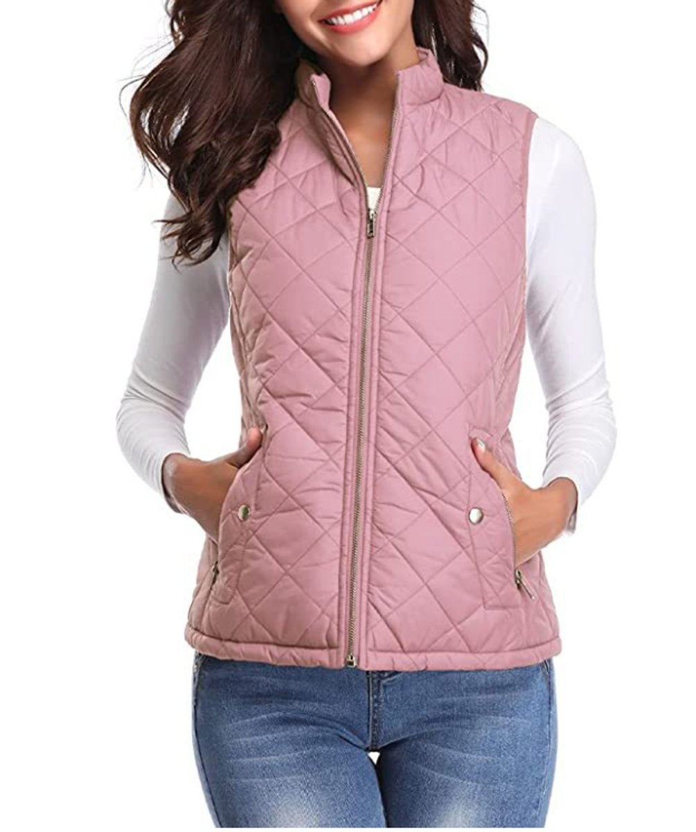 Vega | Chaleco Acolchado Ligero Mujer Cuello Alto Cremallera