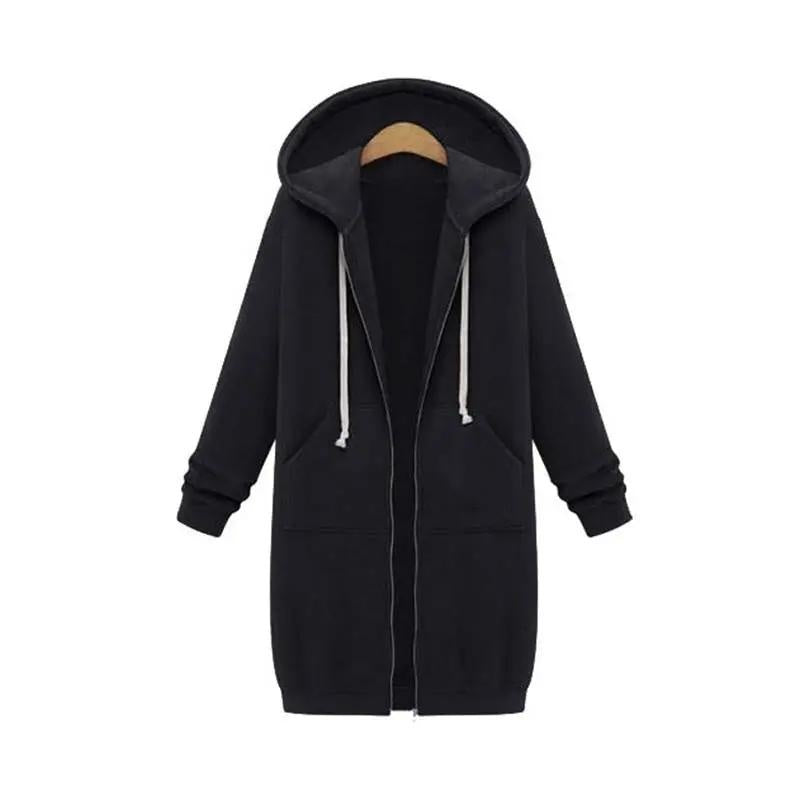 Vega | Sudadera con Cremallera Larga Mujer con Capucha Oversize