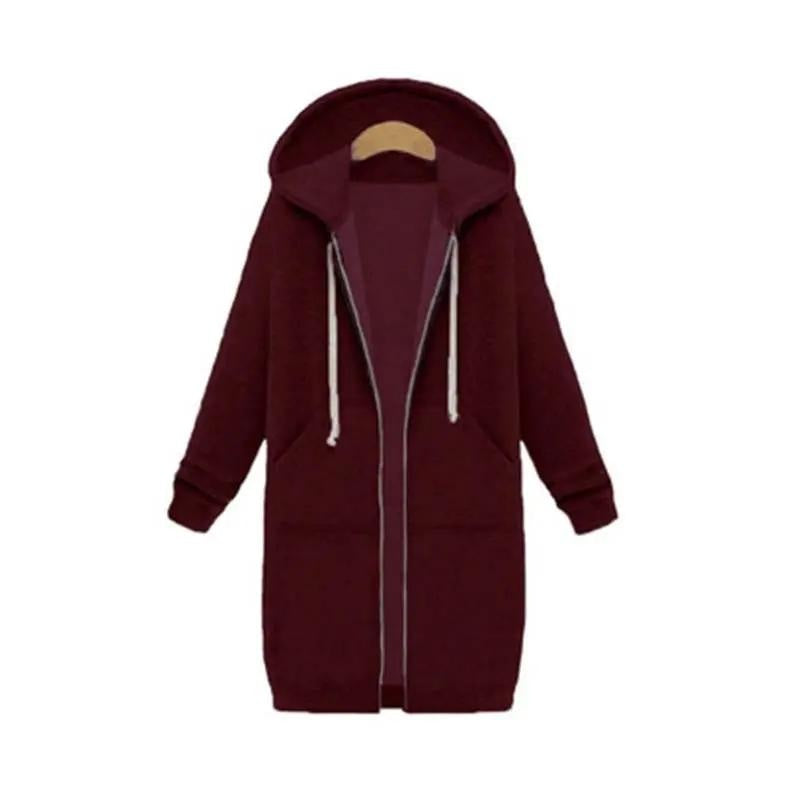 Vega | Sudadera con Cremallera Larga Mujer con Capucha Oversize