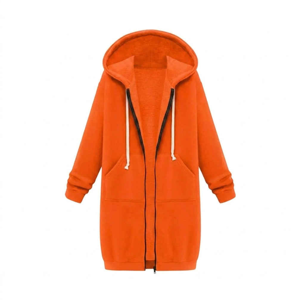 Vega | Sudadera con Cremallera Larga Mujer con Capucha Oversize