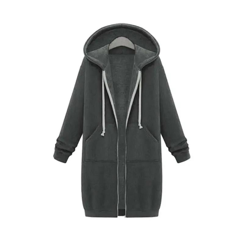 Vega | Sudadera con Cremallera Larga Mujer con Capucha Oversize
