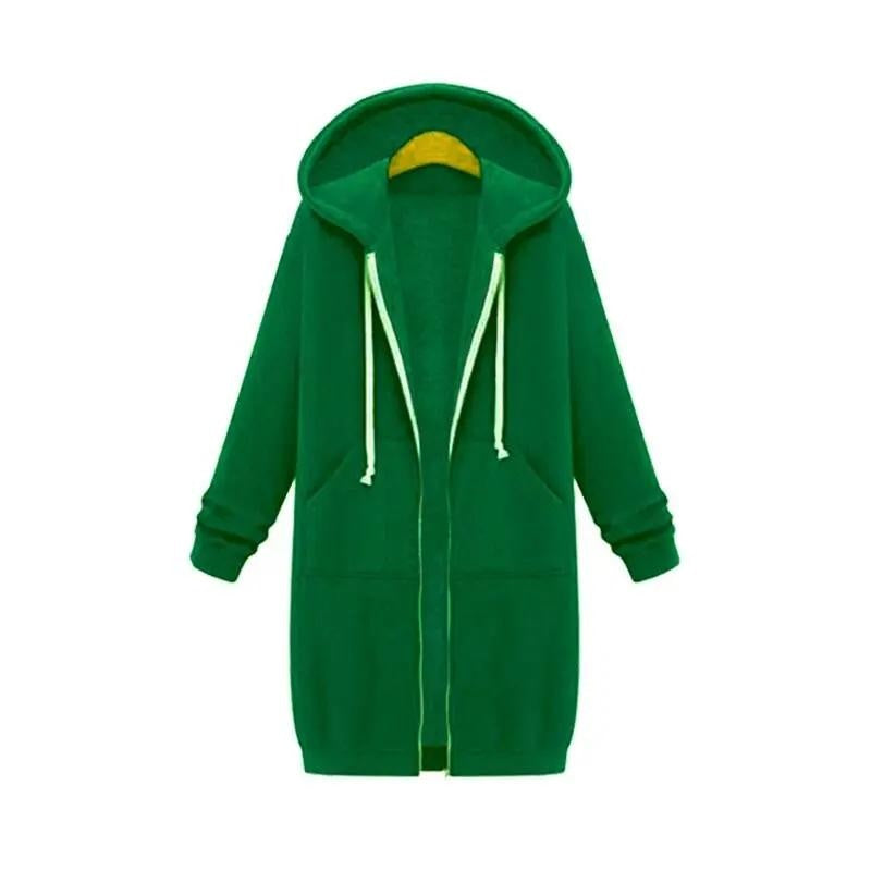 Vega | Sudadera con Cremallera Larga Mujer con Capucha Oversize