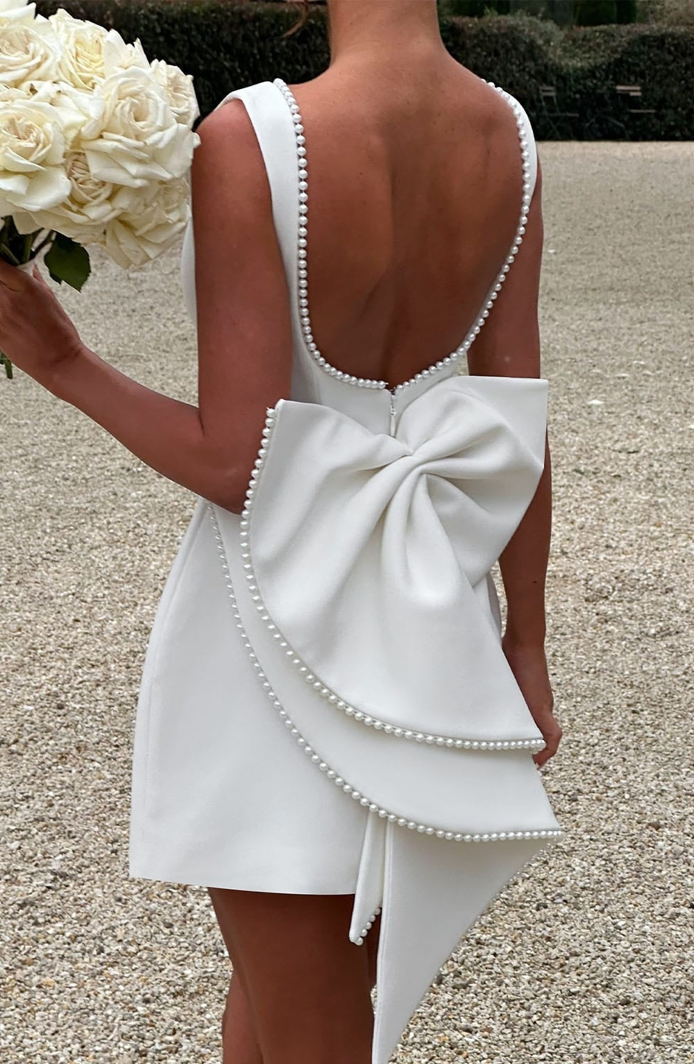 Vestido Corto de Cóctel Mujer Sin Mangas Escote Redondo