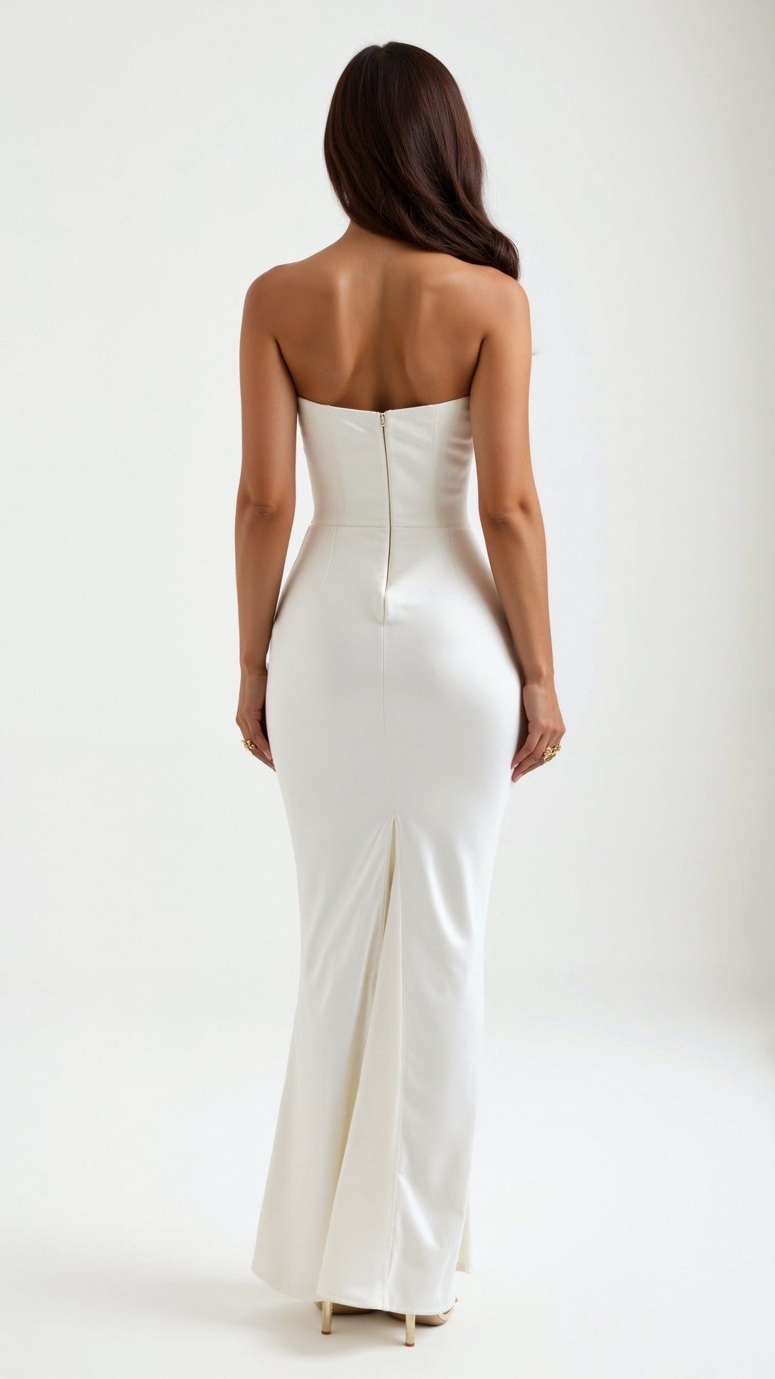 Vestido Largo de Cóctel Palabra de Honor Mujer